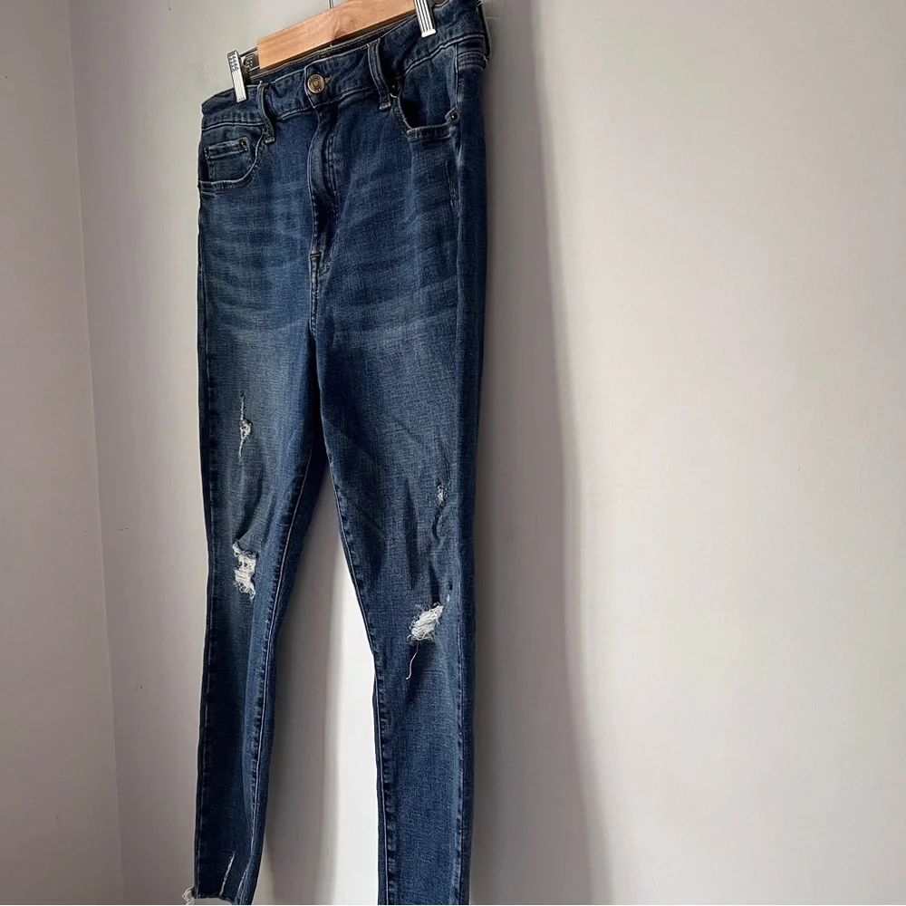 Pistola Jean Distressed Blue 5 Pocket Womens Size 32